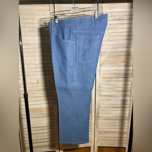 80s Vintage Like New Pressed Men's Straight Fit Blue Jeans
